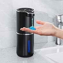 Smart Touchless Automatic Liquid Soap Dispenser: 4 Customizable Dispensing Levels, 1200mAh Battery, Wall - Mountable for Kitchen &amp; Bathroom
