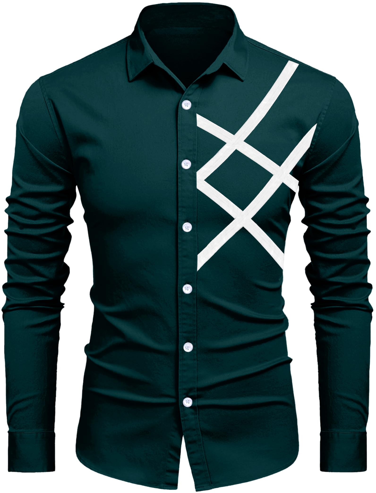 FINIVO FASHIONMen's Solid Regular Fit Shirt