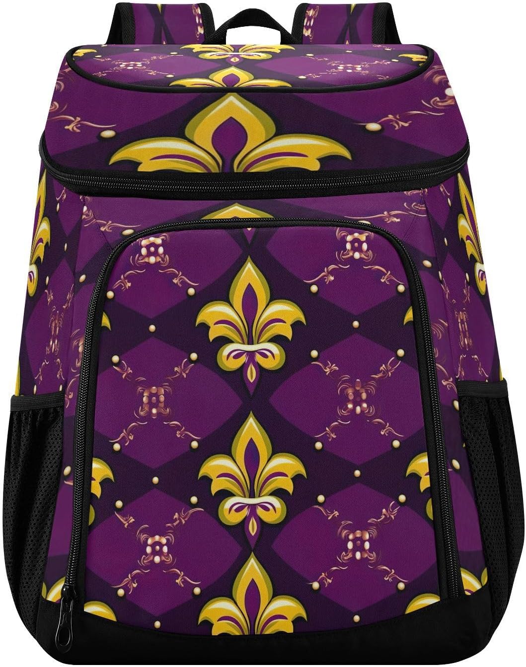 Flower Pattern Cooler Backpack 36 Cans Leakproof Waterproof Backpack Cooler Bag Beach Accessories for Women and Men Travel Camping Fishing Backpack