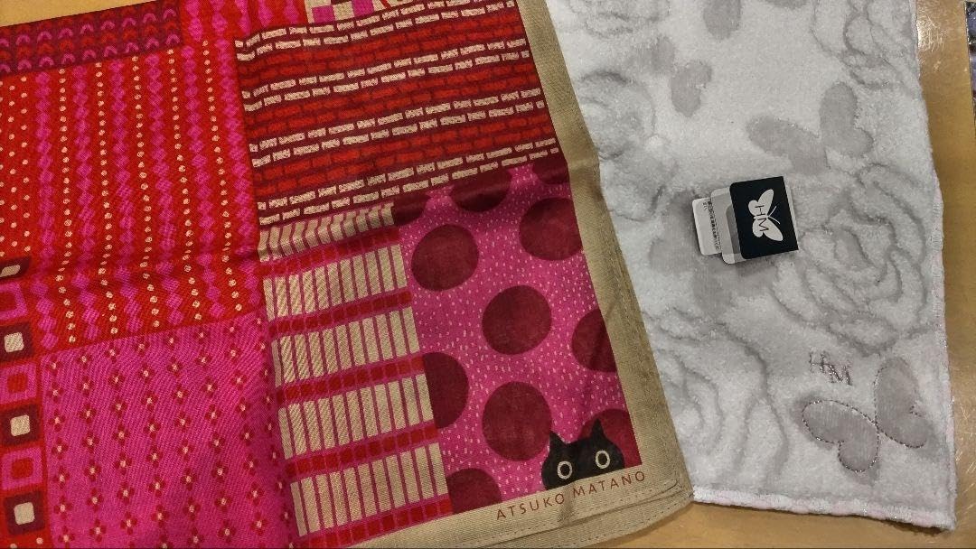 マタノアツコ、ハンカチ／モリハナエ、タオル