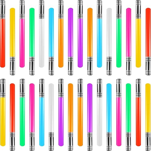 36 piezas de sables de luz inflables, espada de juguete, sable de luz para niños, adolescentes, suministros de fiesta temática de estrellas, 9
