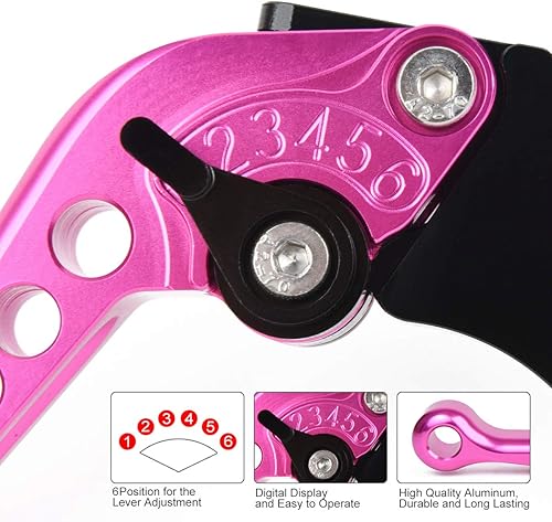 Miniatura 4 de Palancas de embrague de freno corto CNC ajustables compatibles con CBR300R/CB300F/FA 2014-2019 CBR500R/CB500F/X 2013-2019 CBR250R ABS 2011-2013