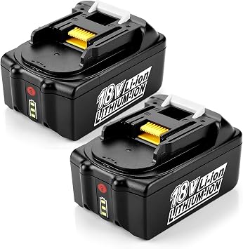 2Pcs BL1850B 18V Battery 5Ah 5000mAh for MA-Kita 18V Battery BL1860B BL1860 BL1850 BL1840B BL1830B BL1835 BL1820 BL1815 LXT400