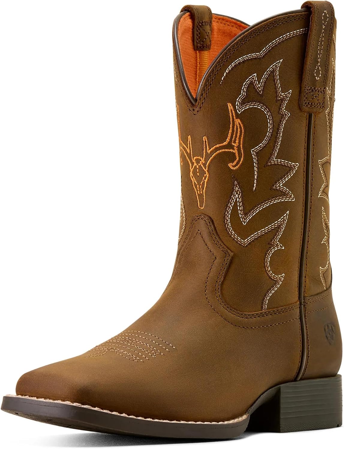 ARIAT unisex-child Deer Ridge Wide Square Toe Western Boot