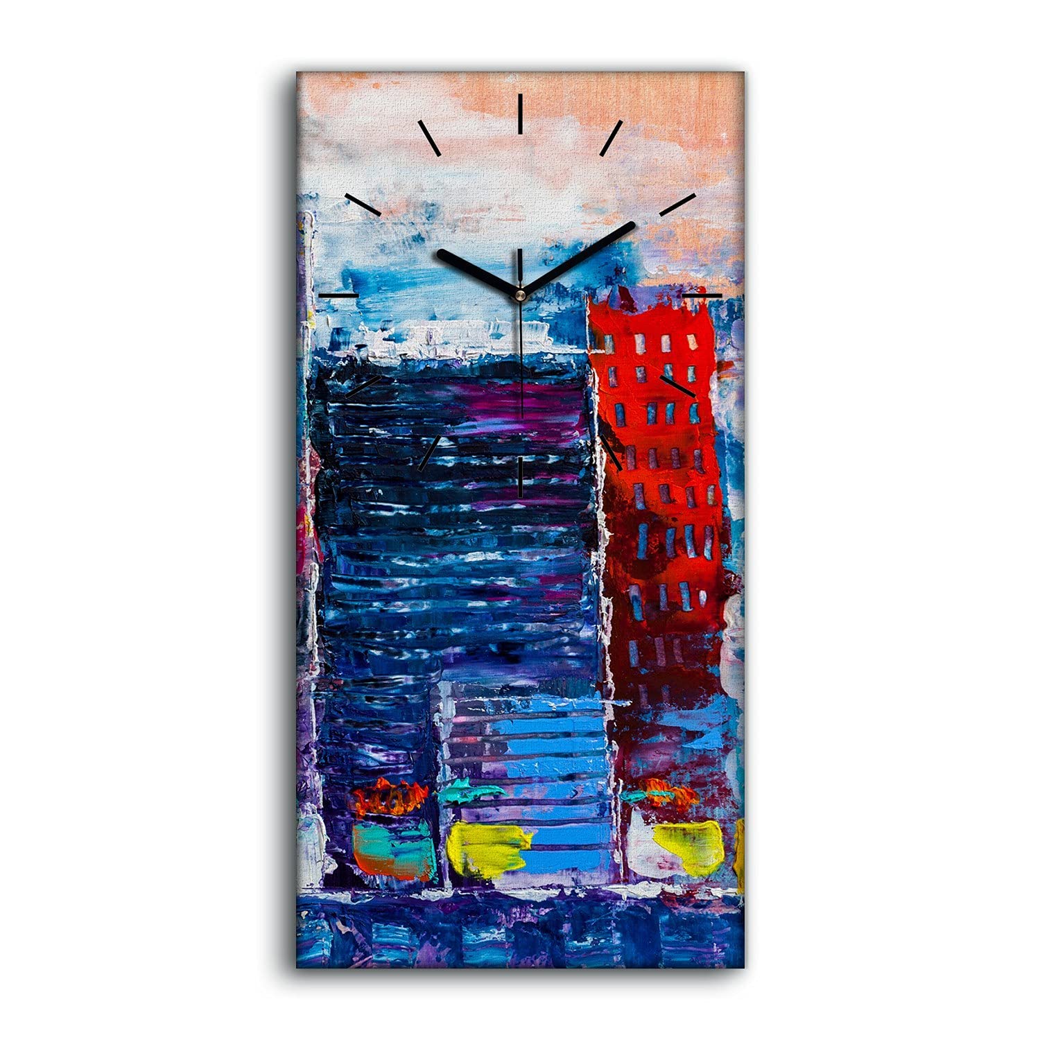 Horloge sur toile de haute qualité image art moderne 30x60