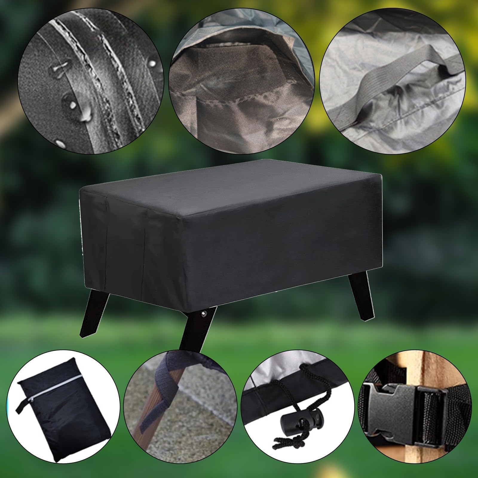 Housse de table de babyfoot, 170x118x70 cm Imperméable pour intérieur et extérieur Résistance aux UV Protection pour tables de jeu de football standard