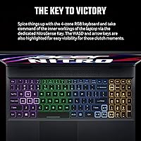 Vista 10 de acer Nitro 5 AN515-58-725A - Laptop para juegos Intel Core i7-12700H GPU NVIDIA GeForce RTX 3060 Pantalla IPS FHD de 15.6 pulgadas 144Hz 3ms