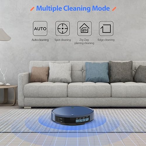 Miniatura 7 de ZCWA Robot aspirador y trapeador, robot aspirador y aspiradoras robóticas inteligentes compatibles con WiFiAPPAlexa, programación del sistema de