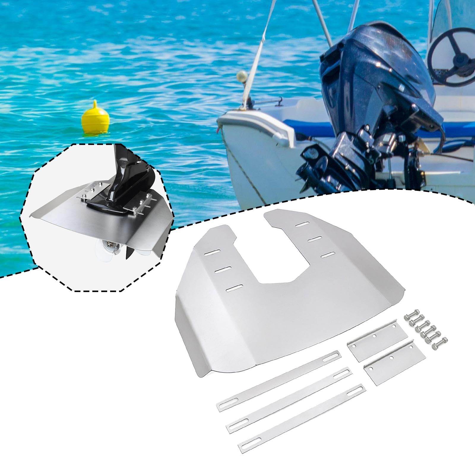 Stabilizzatore Motore Hydrofoil Premium 40-350 per Motori Fuoribordo