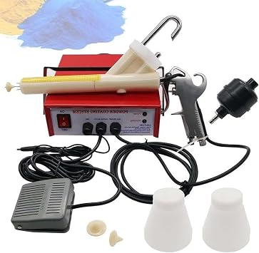 Portable Powder Spraying Machine,Electric Coating Set,Powder Coating Tool,Electrostatic Spray Machine Set,with Foot Switch,Lightweight and Ergonomic Adjustable