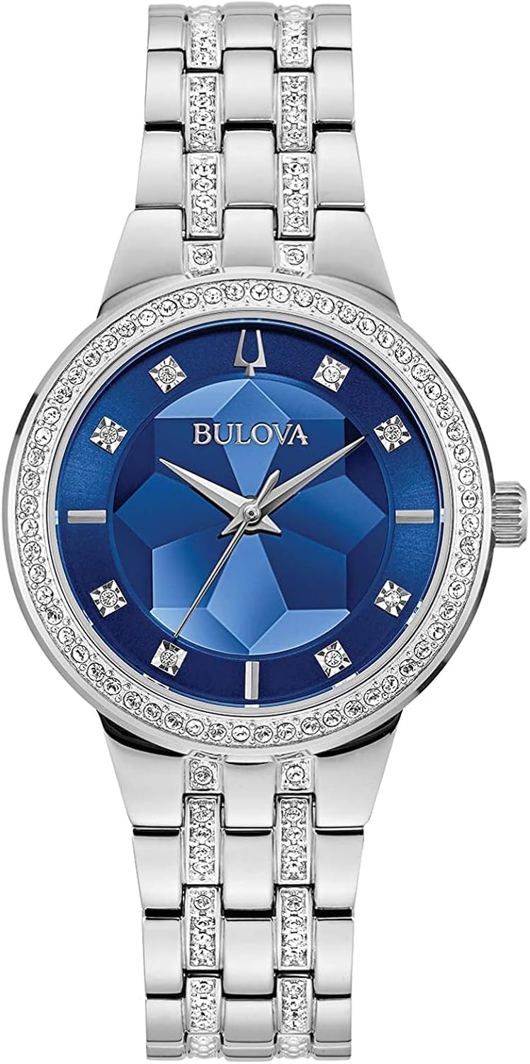 Bulova Orologio Analogico al Quarzo Donne con Cinturino in Acciaio Inossidabile 96L276 Bulova Orologio Analogico al Quarzo Donne con Cinturino in Acciaio Inossidabile 96L276