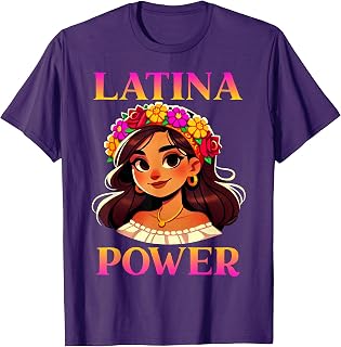 Latina Power Proud Flower Headband Floral Mexican Hispanic T-Shirt