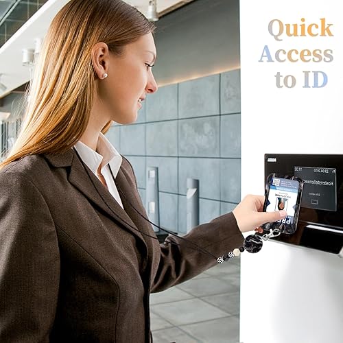 Miniatura 6 de Cordón para profesor para tarjeta de identificación, para hombres y mujeres, con cuentas, cordón para el cuello, soporte para insignias de