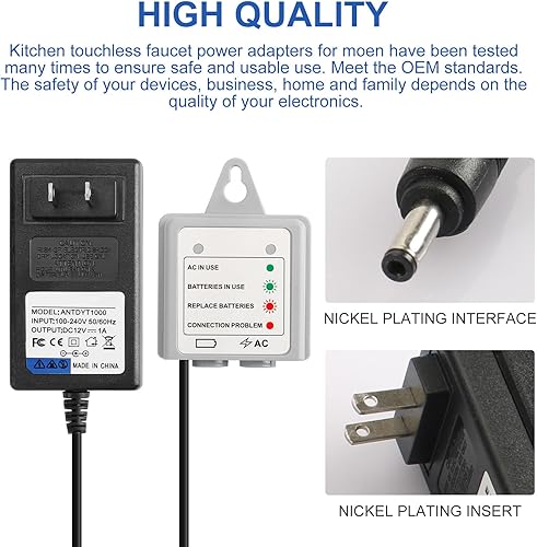 Miniatura 6 de QQZ Kit de adaptador de cable de alimentación de CA 169031 para grifos de cocina MotionSense, kit de reemplazo de cargador de grifo de cocina