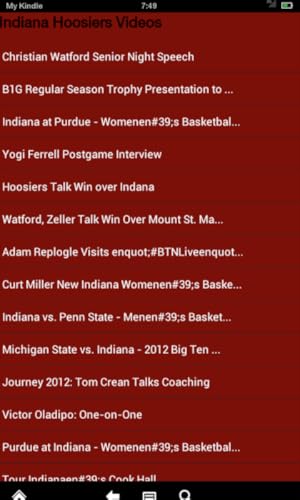 Indiana Basketball News(Kindle Tablet Edition)