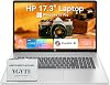 Laptop HP de 17 pulgadas con pantalla táctil HD+, PC IA, Intel 10 núcleos 5, 64GB RAM 1TB SSD | Computadora portátil de negocios de 17.3", Windows 11 Pro, teclado retroiluminado, teclado numérico, USB-C (Displayport) y HDMI 1