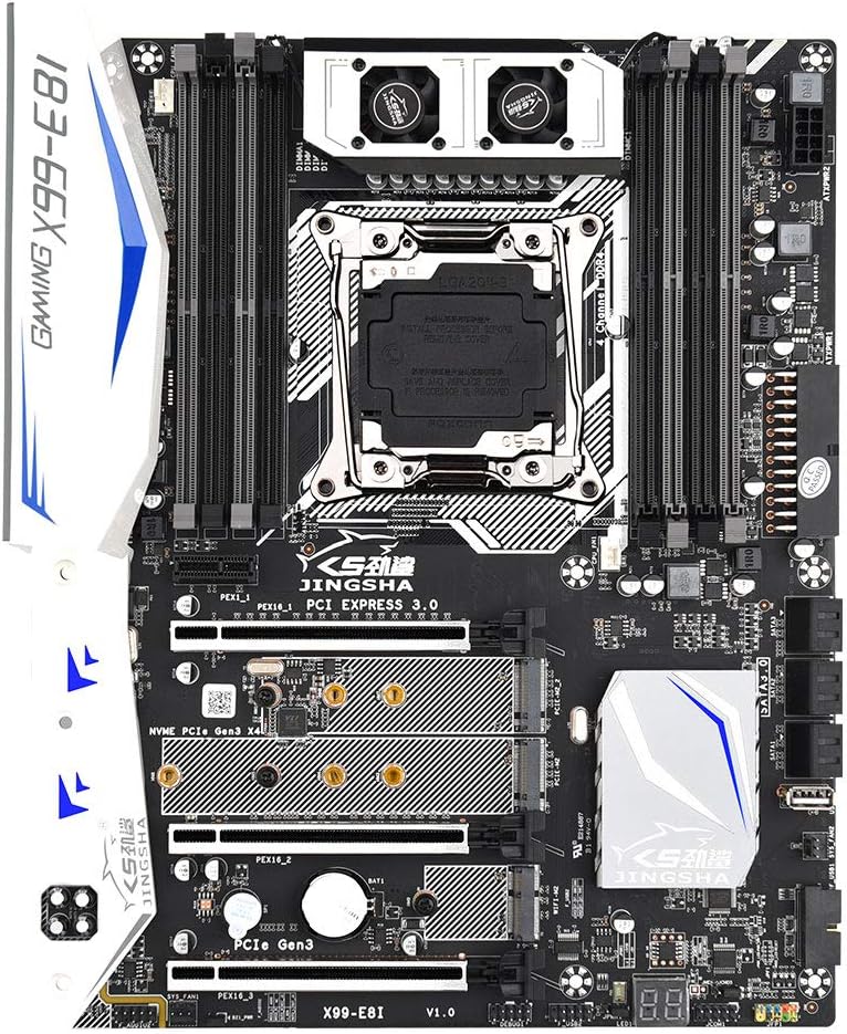 Placamãe pa jogos X99E8I com 8 slots de memória DDR4 6 portas 3.0 com suporte pa CPU da série