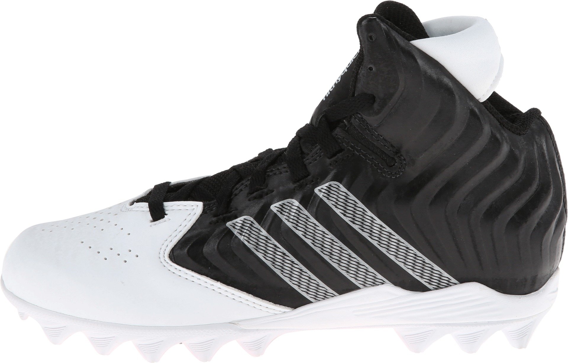 New Adidas G98768 Filthyquick MD J Black/White Size Kids 3 Football Cleats