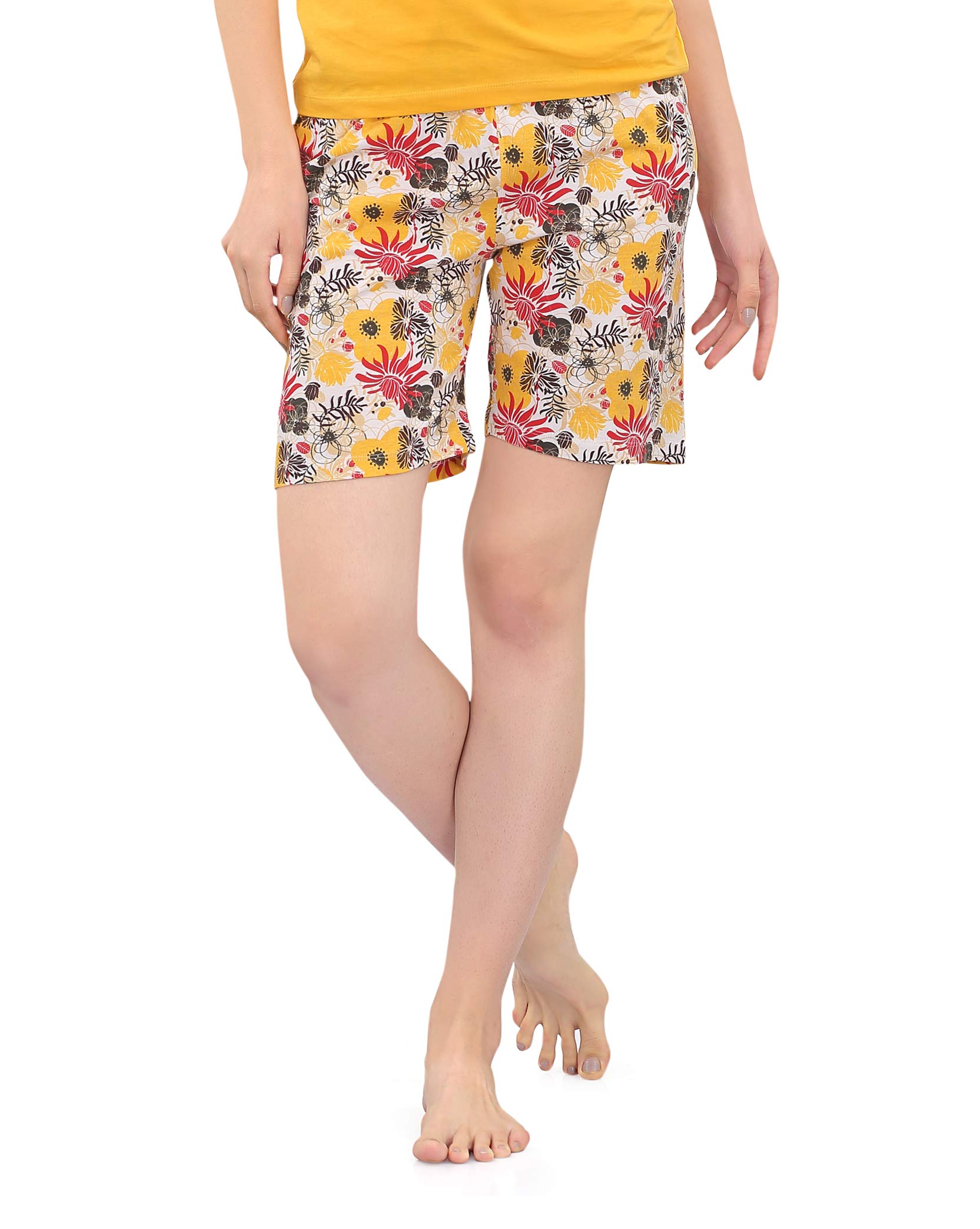 zebu Trendy Women's Shorts (Pack of 1) (Medium, G Yellow)-picture-36
