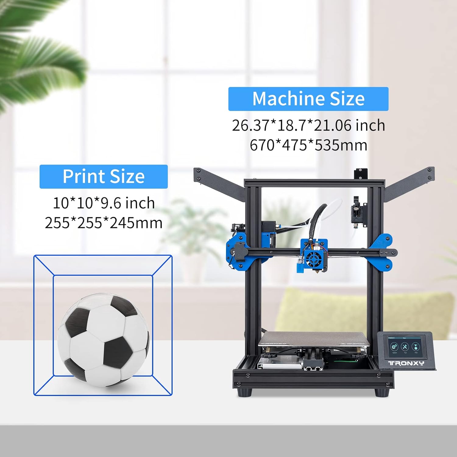 TRONXY XY-2 PRO 2E Dimensions