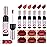6 Colors Wine Bottle Lip Tint Stain Set, Waterproof Long Lasting 24 Hour Wine Bottle Red Matte Lip Stain Non-stick Cup Lip Gloss Matte Liquid Lipstick Mini Makeup Christmas Gift Sets for Women