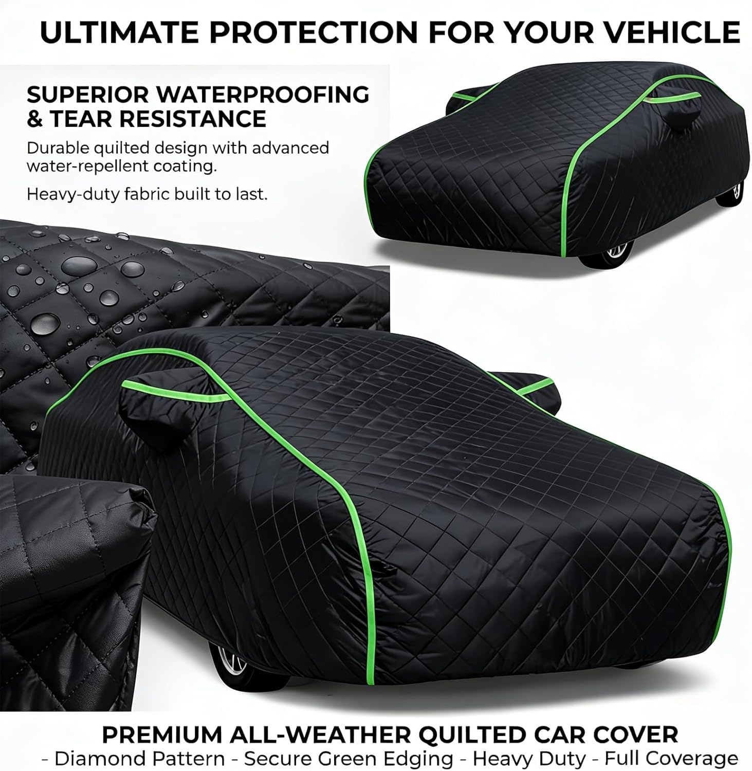 Hagelschutz Auto für Jeep Renegade 2014-2026,Abdeckhaube Autogarage Autoabdeckung Schutzhülle Outdoor Autoplane mit Reflektorstreifen wd0430