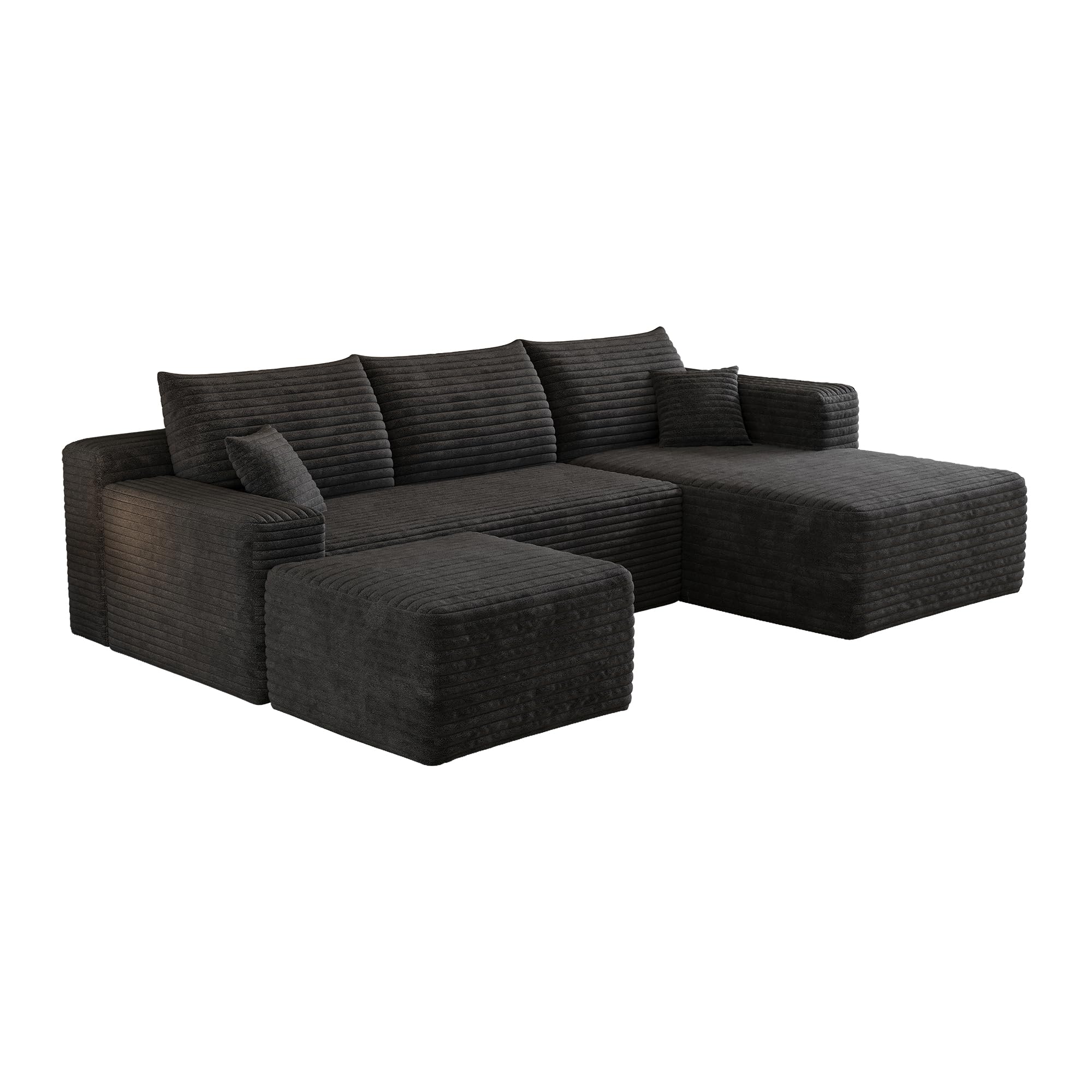 Sofa w kształcie litery U z motywem chmury, nowoczesna sofa