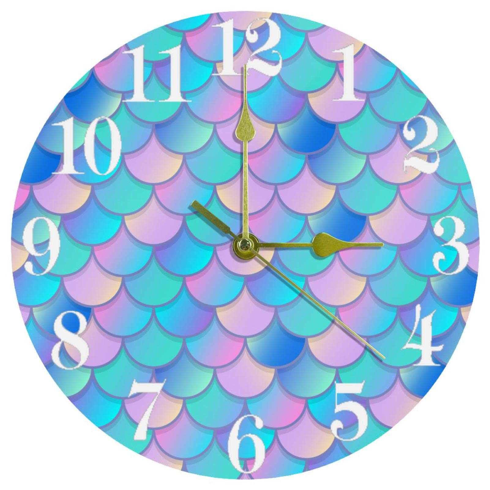 Horloge murale de cuisine et maison au style sirène pour décorer votre intérieur