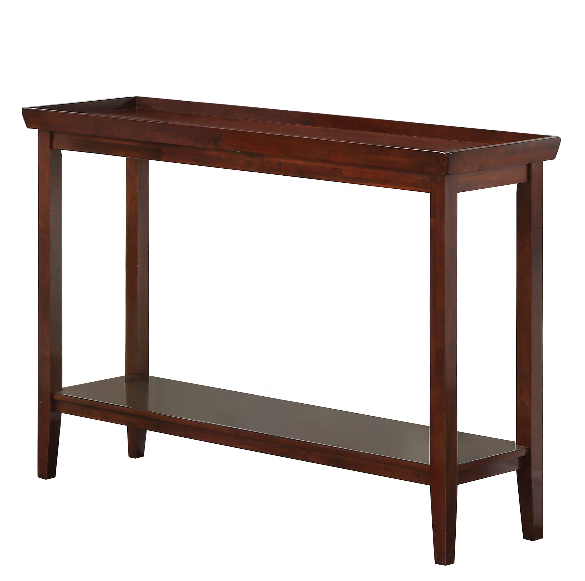 Convenience Concepts Ledgewood Console Table 48 - Modern Narrow Sofa Display Accent with Storage Shelf for Transitional Traditional