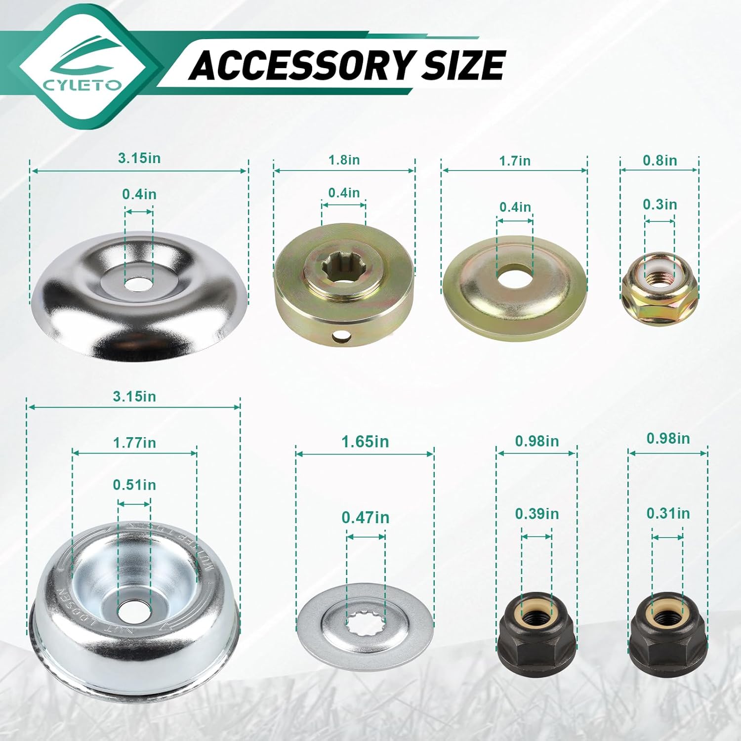 9" x 36 Teeth Carbide Tipped Blades 9" x 20T Chainsaw Tooth Brush Cutter Blades 10" x 80T Carbide Tip Blades with Universal Adapter Kit Trimmer Head fit for WeedEater