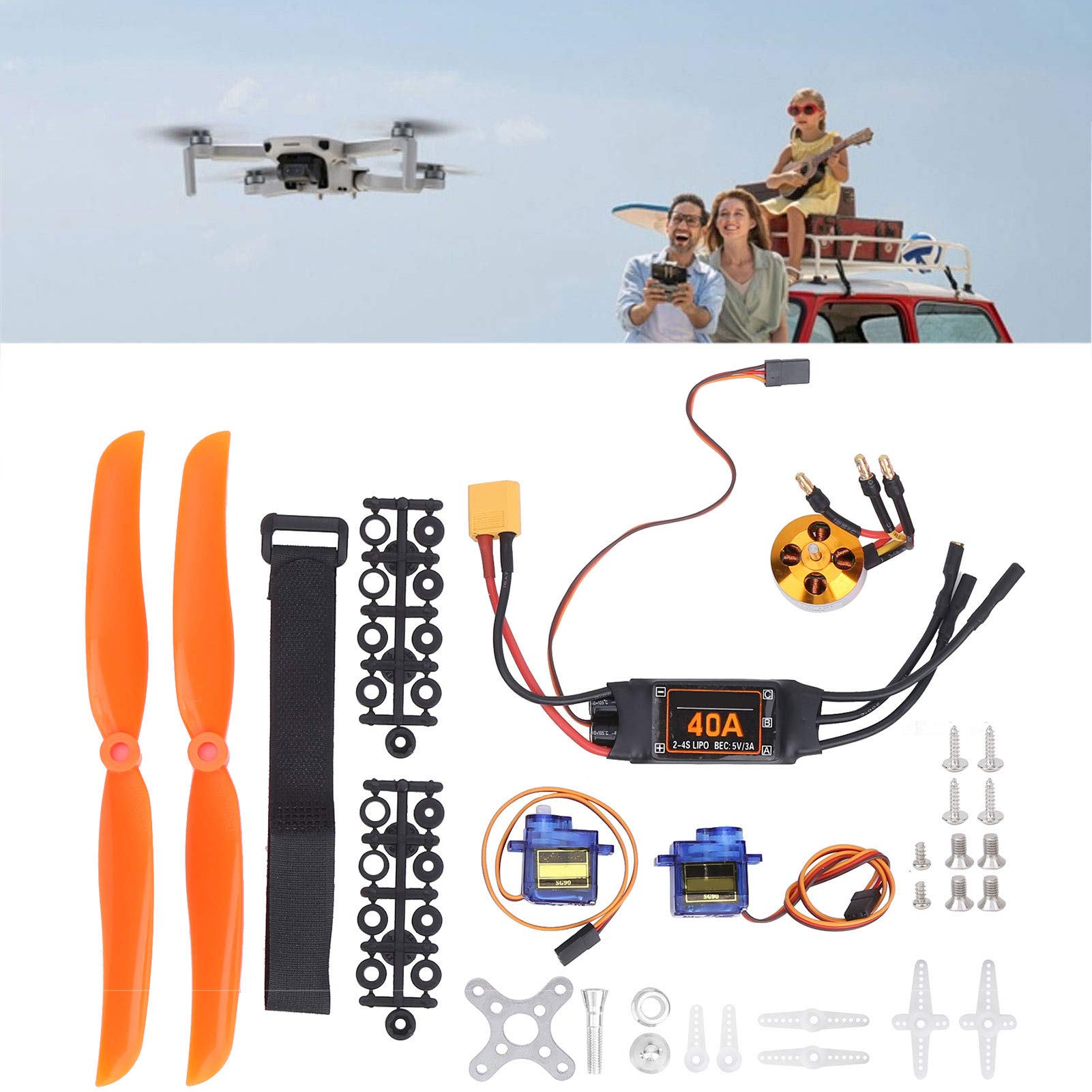 VGEBY per velivoli servo, Motore per Aeroplano RC con Ala Fissa per Elicottero per Aerei Drone RC Accessori per Modelli Aerei