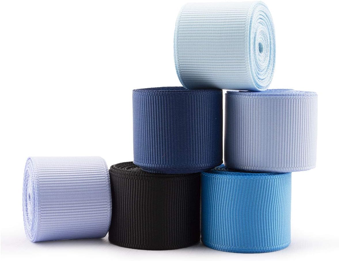 Summer-Ray 60 Yards Grosgrain Ribbon – 1 Inch (25mm) Wide – 30 Vibrant Colors, 2 Yards Each – Polyester, Colorfast & Machine Washable – Perfect for Crafts, Sewing & Hair Accessories