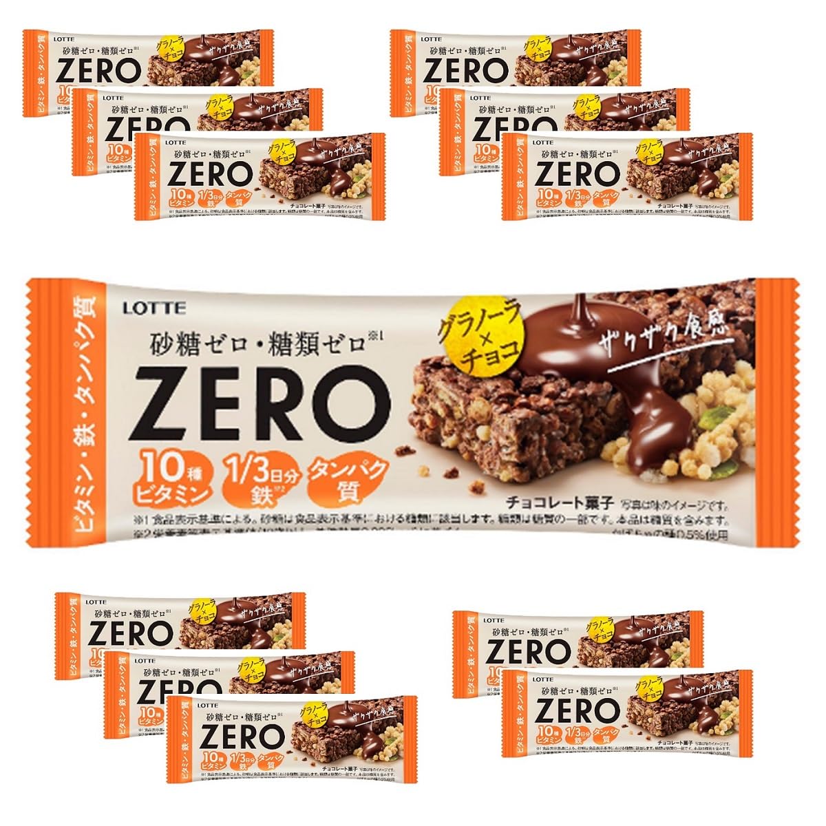 Amazon | ロッテ ゼロ グラノーラチョコバー 1本入×12個 | ロッテ