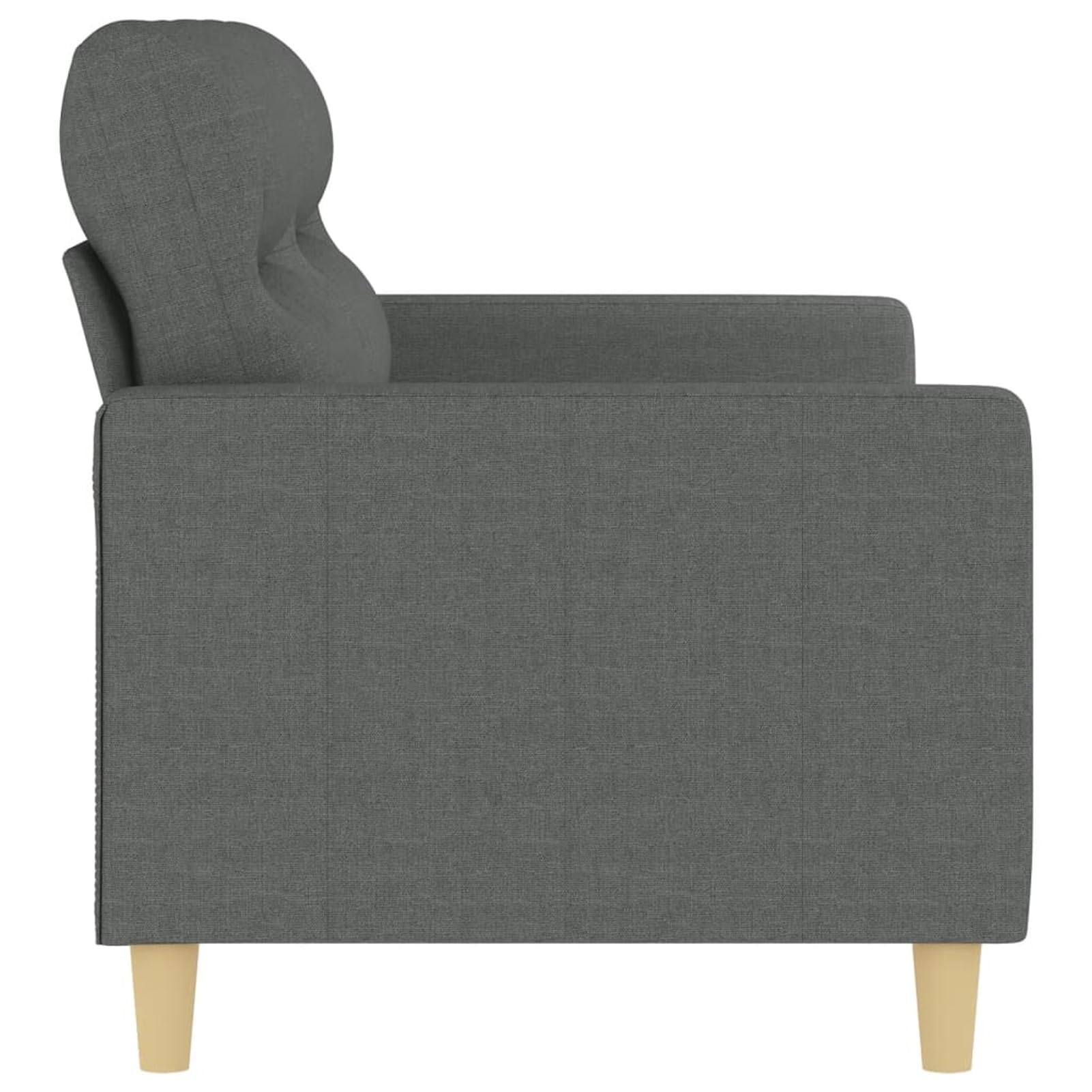 Gecheer Divano a 2 Posti Grigio Scuro 140 cm, Divani Moderni Moderno Imbottito, Sofà per Soggiorno/Ufficio Dire