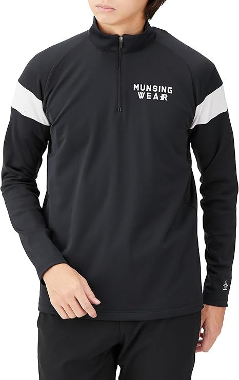 マンシングウェア★吸汗速乾★ストレッチ★ハーフジップシャツ【メンズ サイズL】 Munsingwear セール 公式 マンシングウェア シャツ ハーフジップ