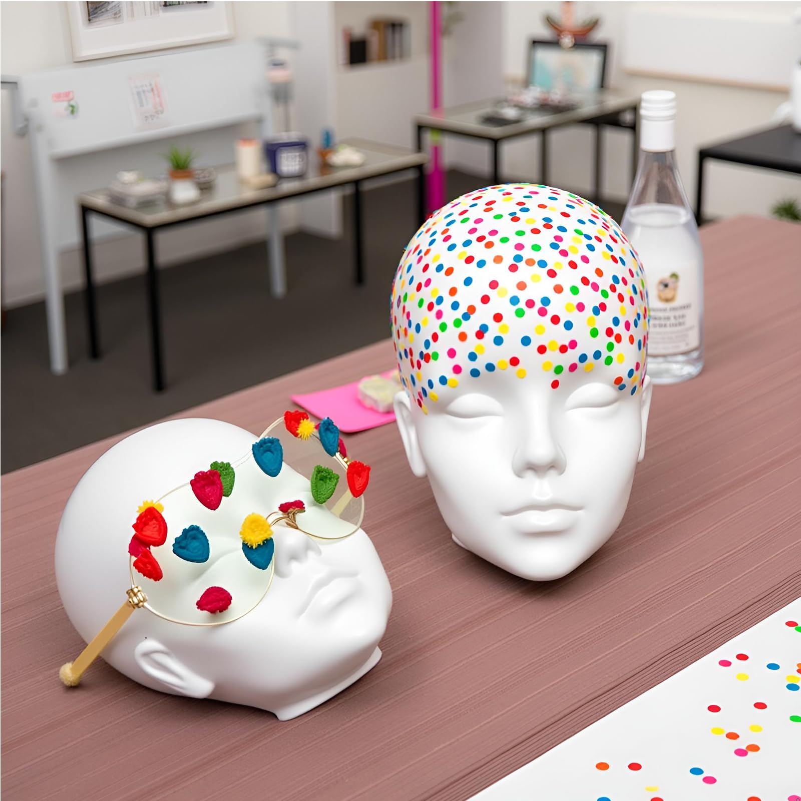 Cabeza de maniquí profesional para hombre, cabeza de maniquí de cosmetología para auriculares de exhibición, auriculares, consola de juegos, sombreros, pelucas y joyas