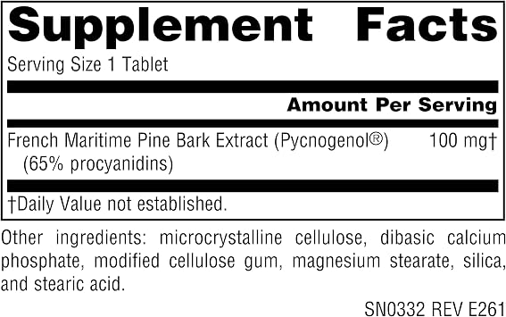Source Naturals Pycnogenol Proanthocyanidin Complex, 100 mg - 30 Tablets