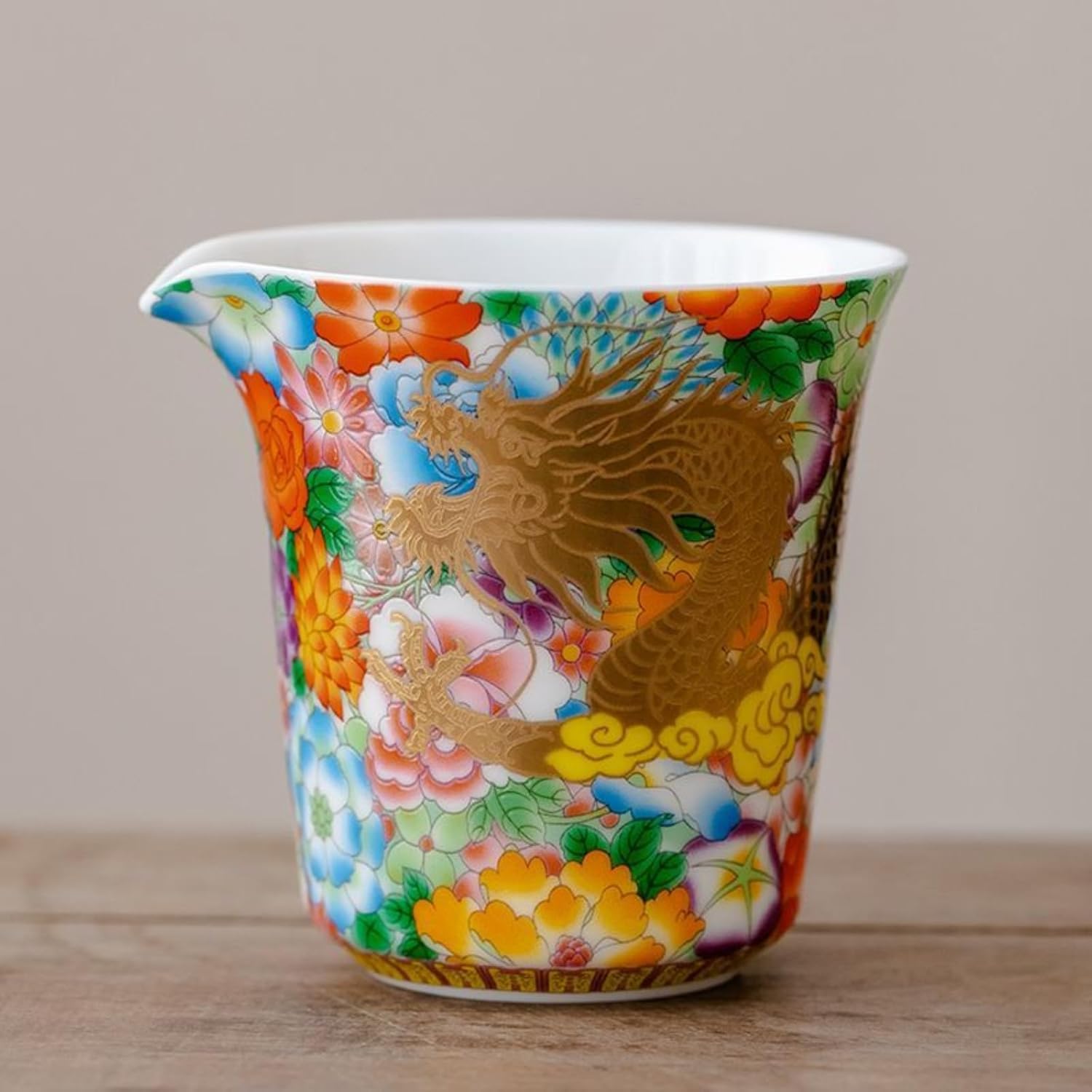 Enamel Colors Ceramics Fairness Cup, 250ml 8.5oz, Household Kungfu Tea Set Tea Dispenser