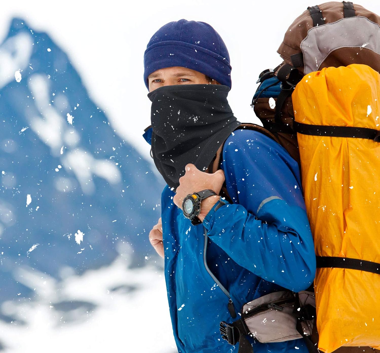 Obacle Neck Gaiter Face Mask Warmer with Adjustable Drawstring for Men Women Winter Cold Weather Windproof - Image 6