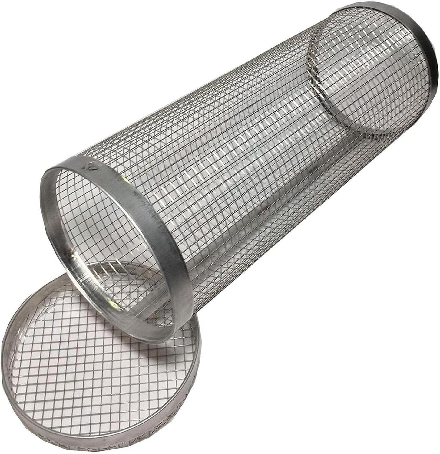 Stainless Steel Rolling Grill Basket - BBQ Accessories Mesh Rack, Cylinder Grilling Basket Set (2PCS, 6PCS) for Perfect Outdoor Cooking & BBQ Fun