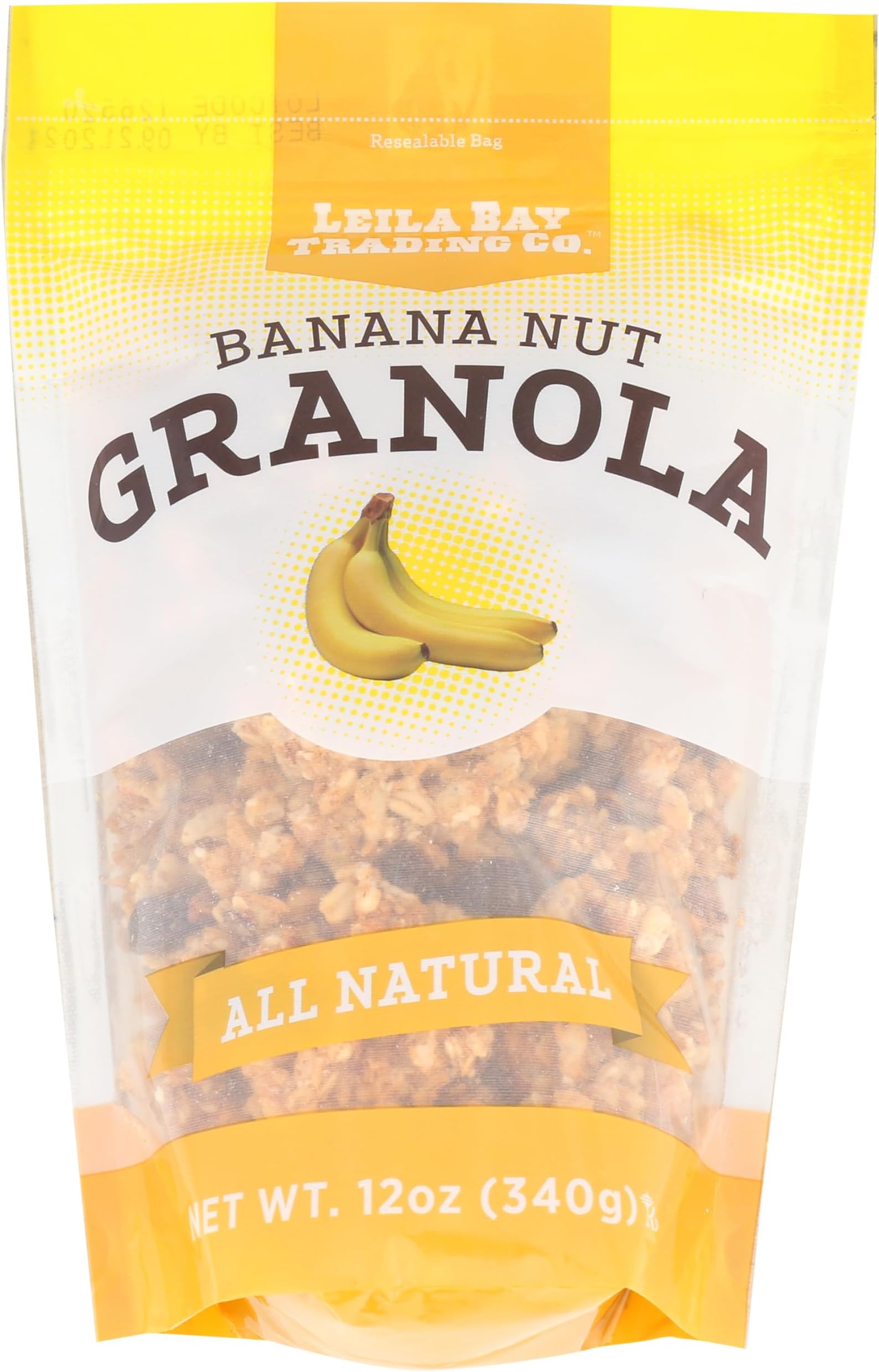 Leila Bay Trading Company Banana Nut Granola, 12 Ounce Pouch