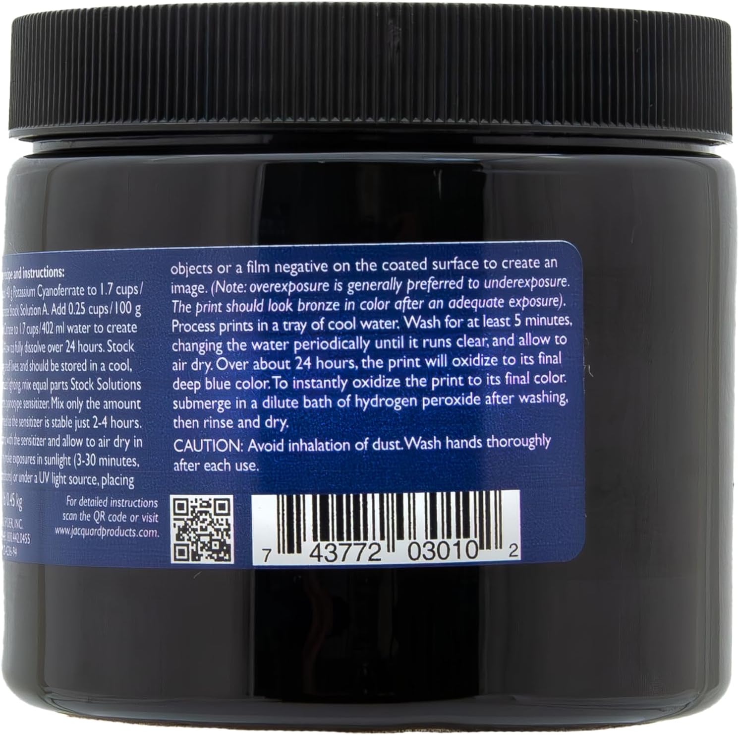 Jacquard Potassium Ferricyanide, 16oz Jar – Use with Ferric Ammonium Citrate for Cyanotype