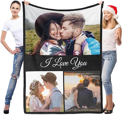 Vista 16 de Regalos personalizados para el día de San Valentín para mamá, manta personalizada con foto, manta de fotos personalizada, mantas personalizadas