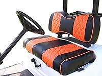 Vista 19 de Huskey - Fundas de asiento delantero y trasero para carrito de golf compatibles con modelos Yamaha G29 Drive & Drive 2 2007 en adelante, ajuste Negro