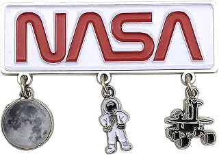 NASA Space Novelty Magnet for Refrigerator Fridge | 3 Charm Magnet Featuring Astronaut, Moon & Moon Rover | Perfect Souvenir Gift Collection for Men, Women & Kids