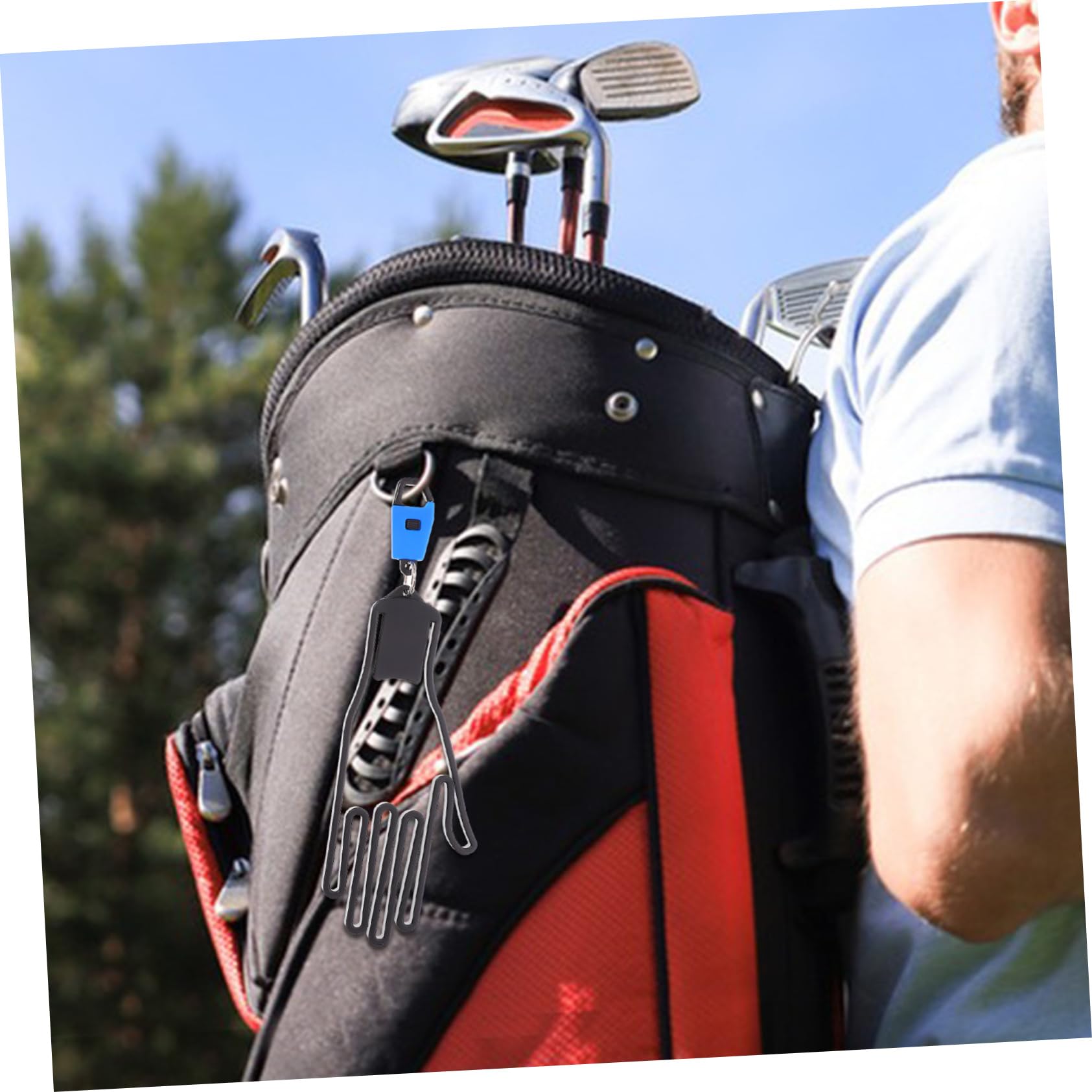 BESPORTBLE 5 Piezas Soporte para Guantes de Golf Marcos de Soporte de Guantes bastidores Protectores de Colgante Cuadro de e Marco Protector Accesorios de Golf Percha PP