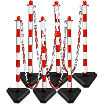 Moravia Guarda 17516146 Chain Stand Set Red / White (Chain Stand, Plastic Chain, Connectors, Hanging Hooks)
