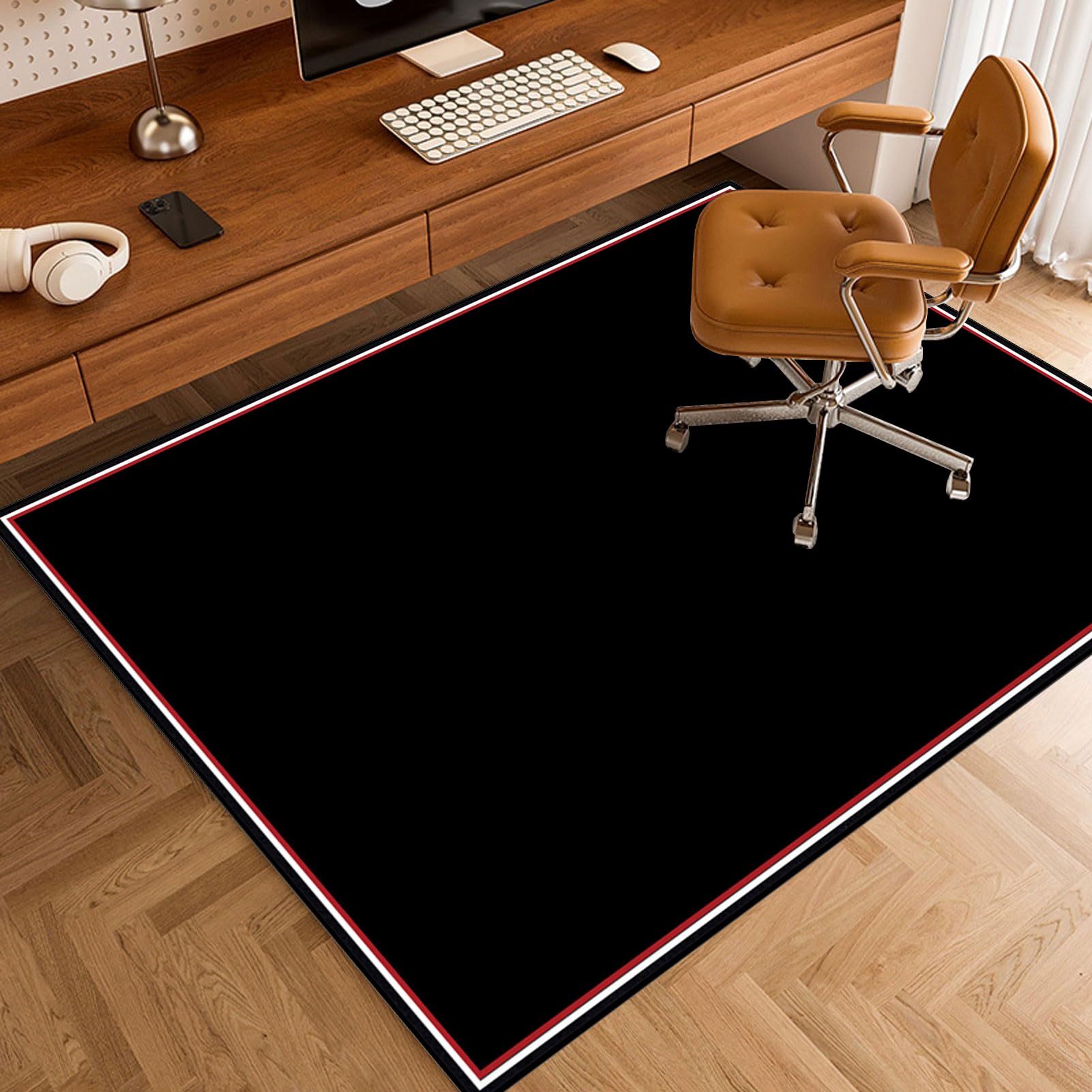 Tapis Chaise de Bureau Gaming 160 x 200 cm, Tapis de Sol Bureau Tissu, Tapis de Protection en carrelage, Tapis Protège Sol pour Sols Durs, Tapis de Sol pour Bureau Plancher de Bois