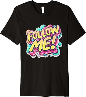 Cool Follow me Logo Premium T-Shirt