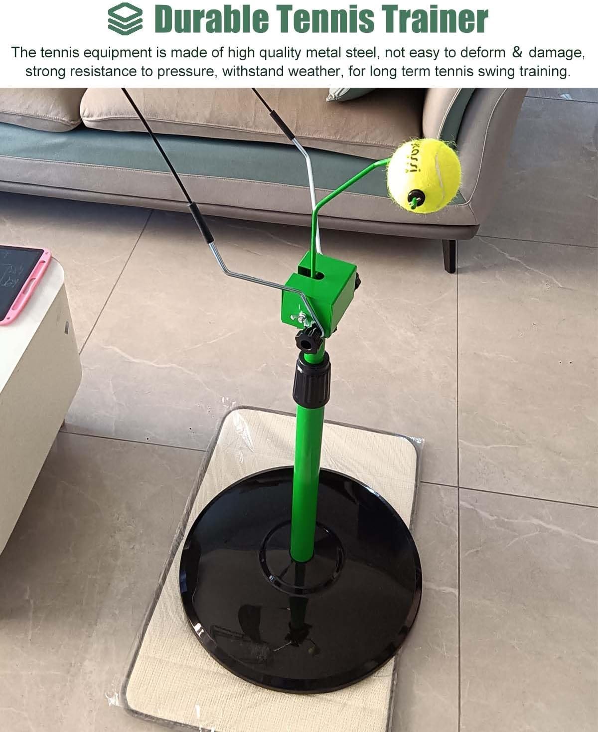 Tennis Training Equipment for Kids Adult, Beginner Tennis Trainer/Serve Training Tool for Swing Backhand, Tennis Topspin Trainer